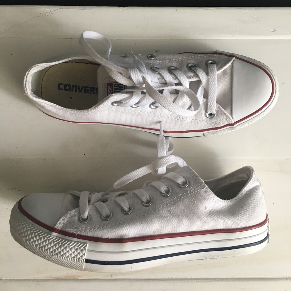 Converse white shoes